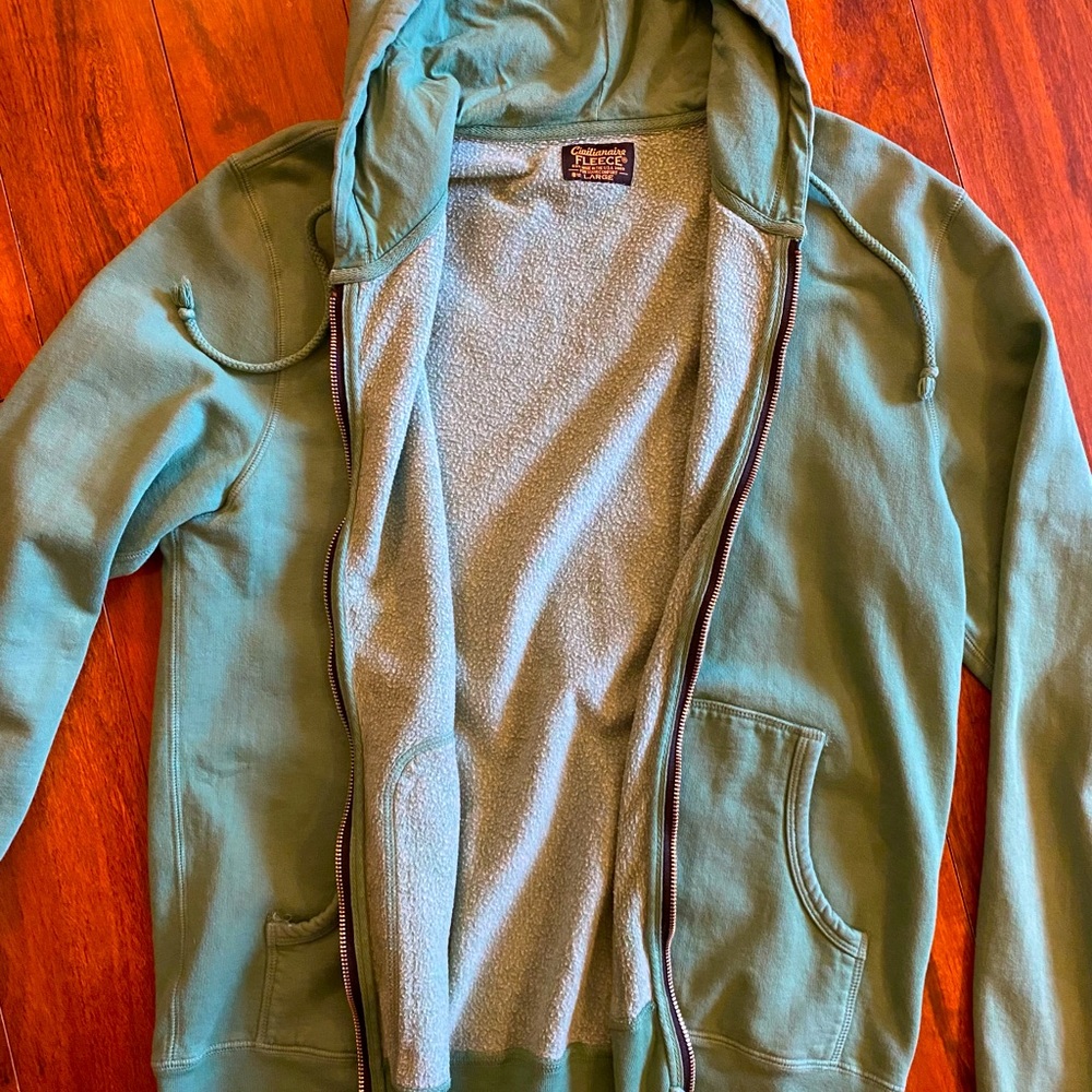 Civilianaire Hoodie, Sea Foam Green, Men L